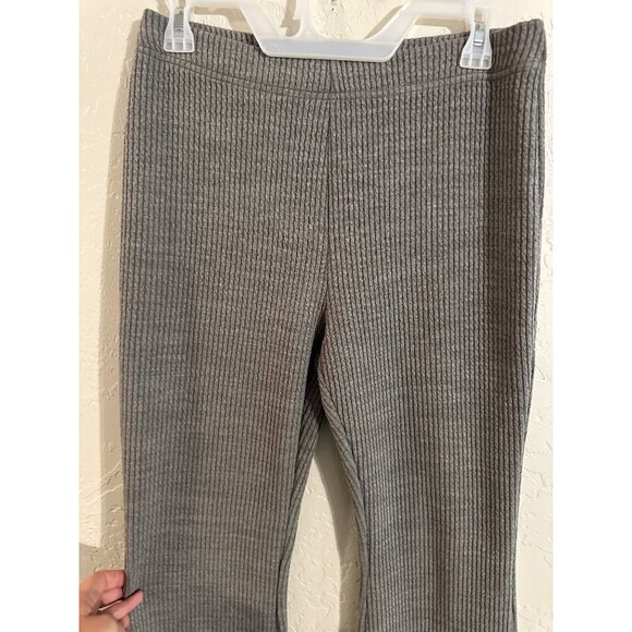 American Eagle Sweater Material Ribbed Flare Pants - Picture 6 of 9